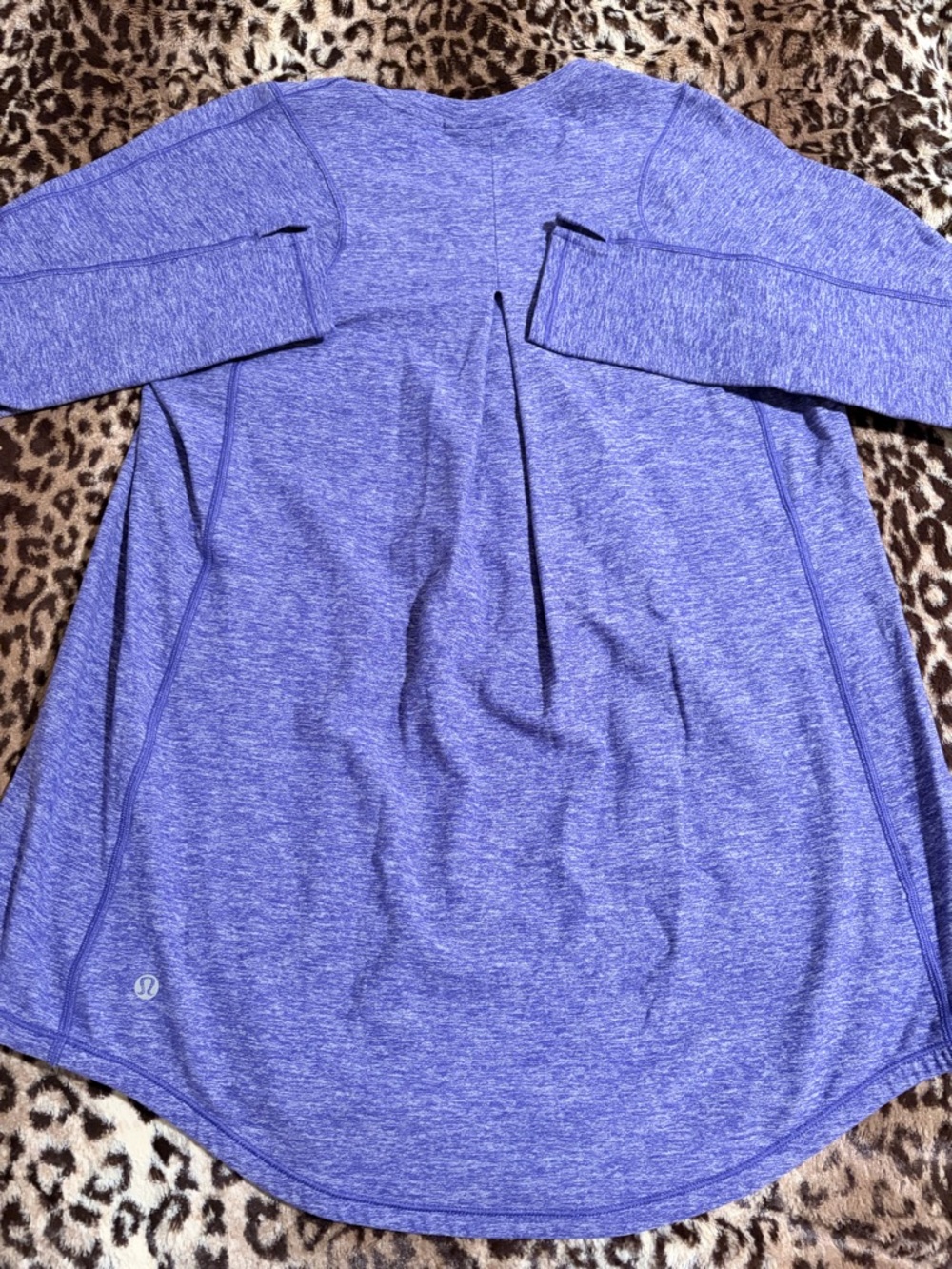 Lululemon Purple Long-Sleeve Scoop Neck Women's Athletic Top - Picture 2 of 3
